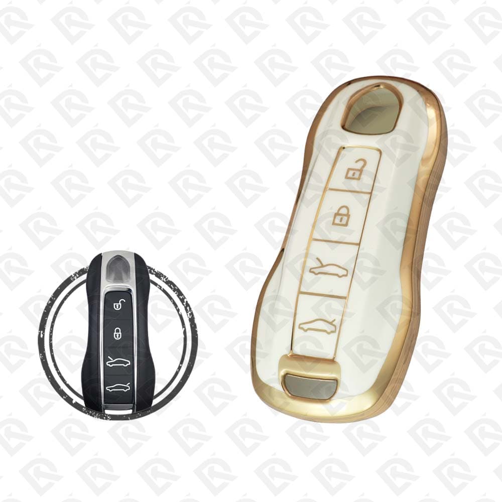 PORSCHE TPU SHELL 4 BUTTONS -  WHITE GOLD