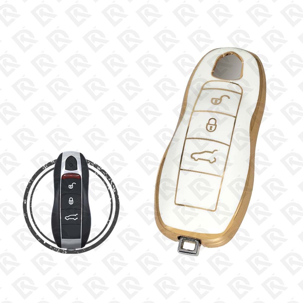 PORSCHE TPU SHELL 3 BUTTONS -  WHITE GOLD