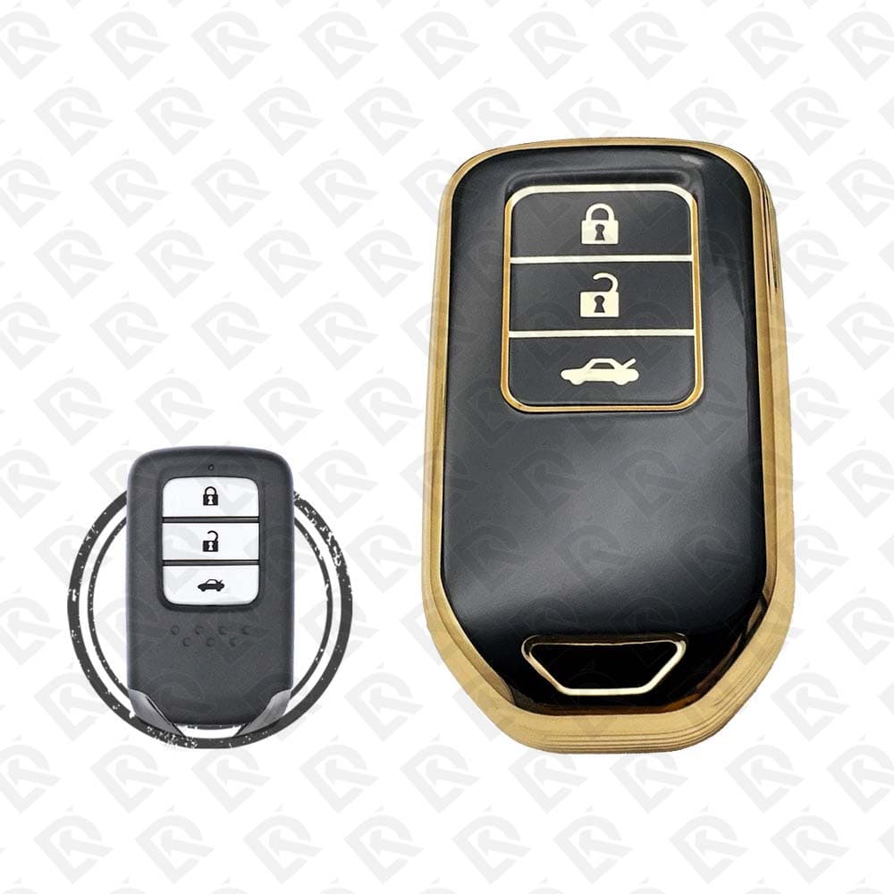 HONDA SMART TPU SHELL 3BUTTONS  -  BLACK GOLD