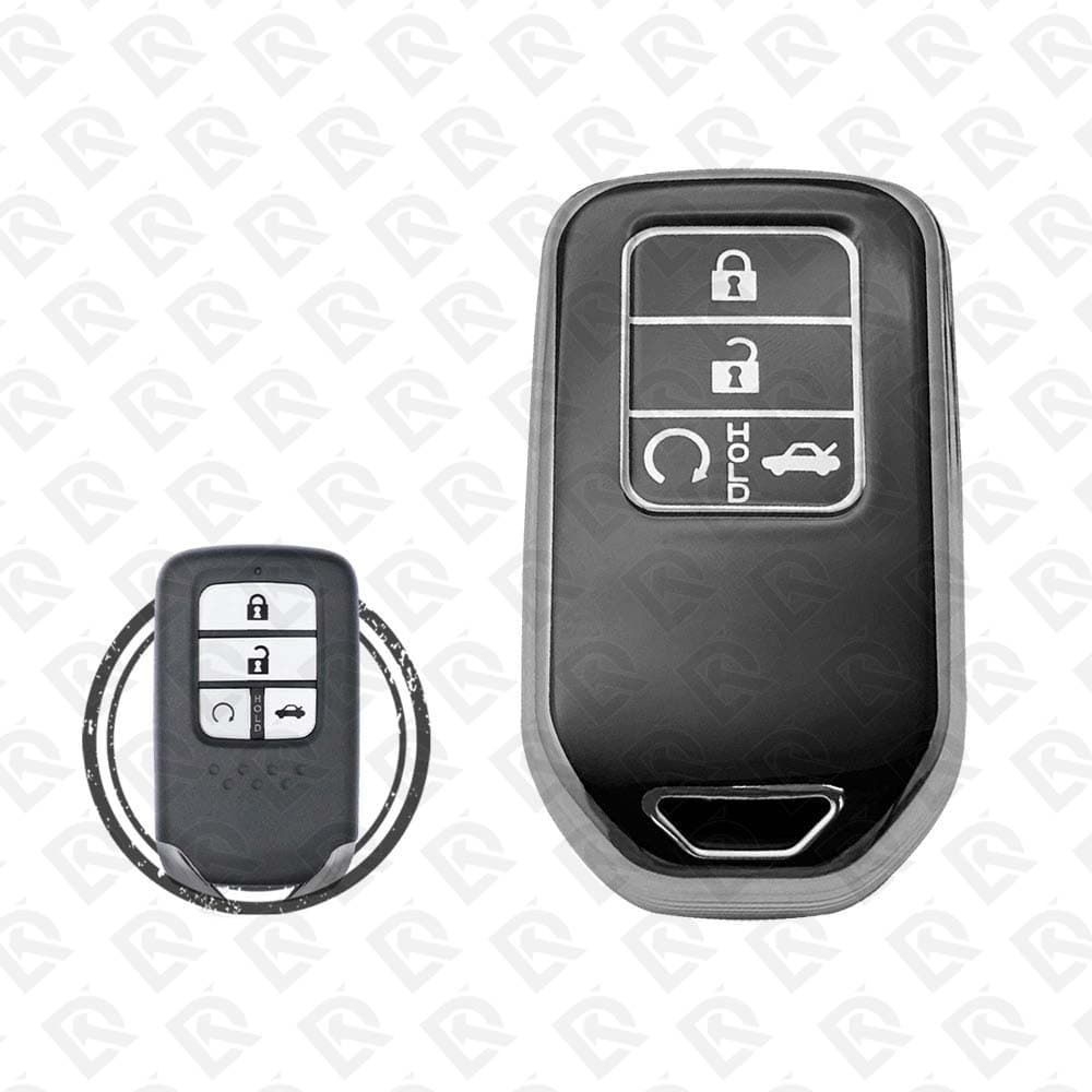 HONDA SMART TPU SHELL 4BUTTONS  -  BLACK CHROME