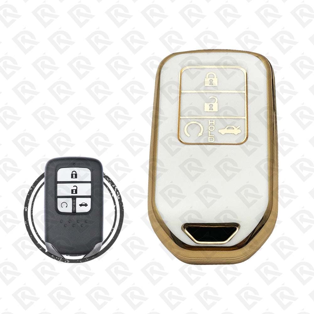 HONDA SMART TPU SHELL 4BUTTONS -  WHITE GOLD