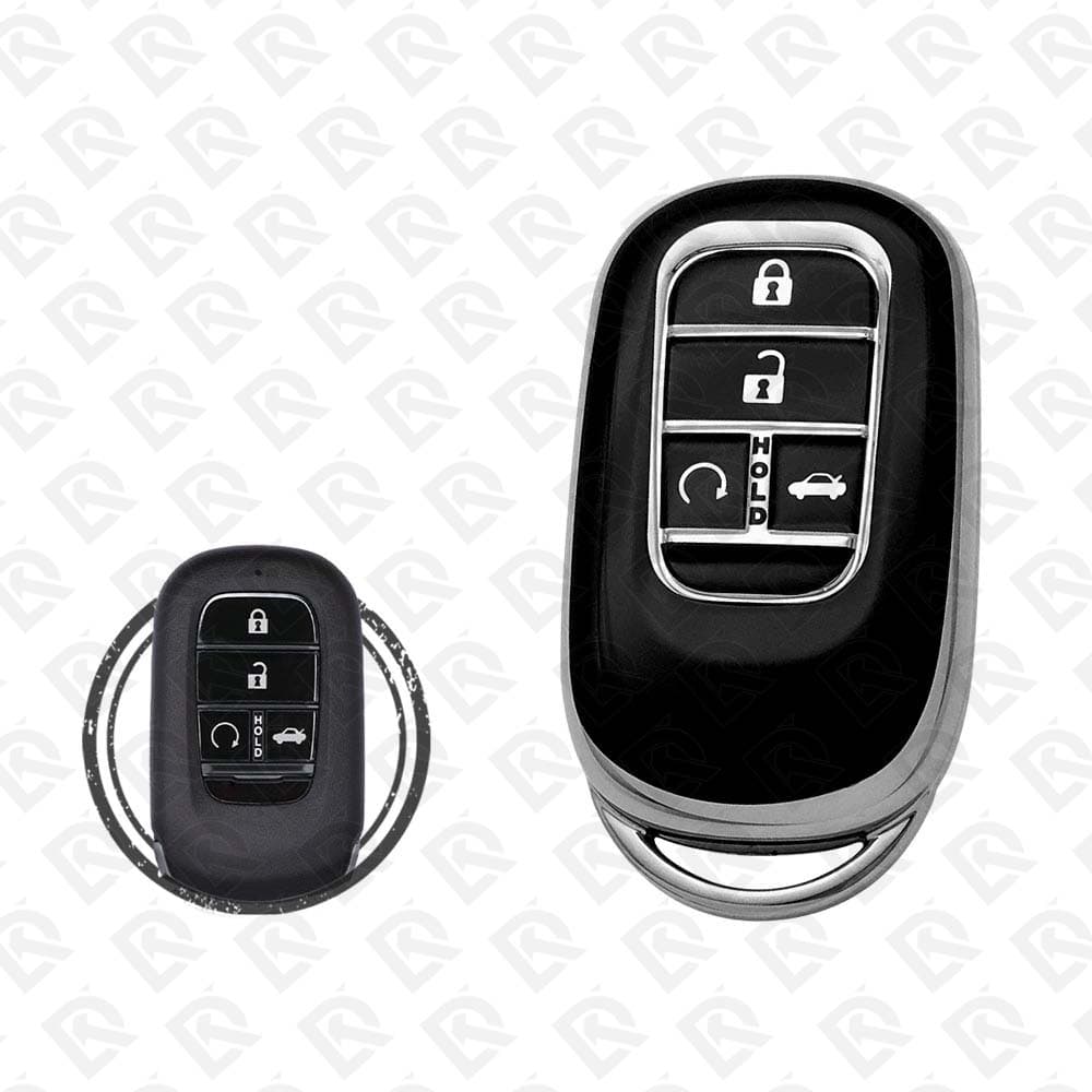 HONDA SMART TPU SHELL 4BUTTONS  -  BLACK CHROME