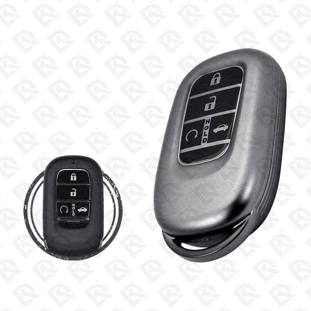 HONDA SMART TPU SHELL 4BUTTONS  -  BLACK METAL