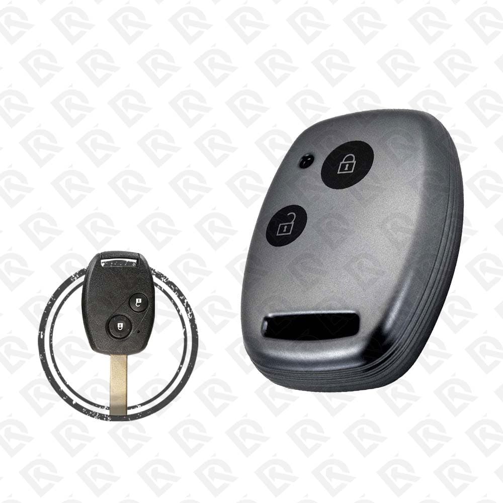 HONDA REMOTE TPU SHELL 2BUTTONS  -  BLACK METAL