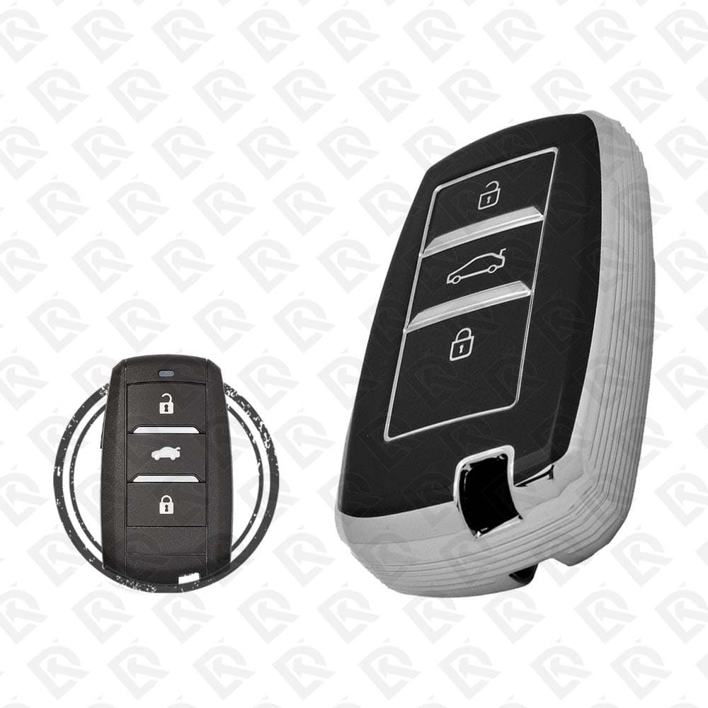 CHANGAN SMART TPU SHELL 3BUTTONS  -  BLACK CHROME 