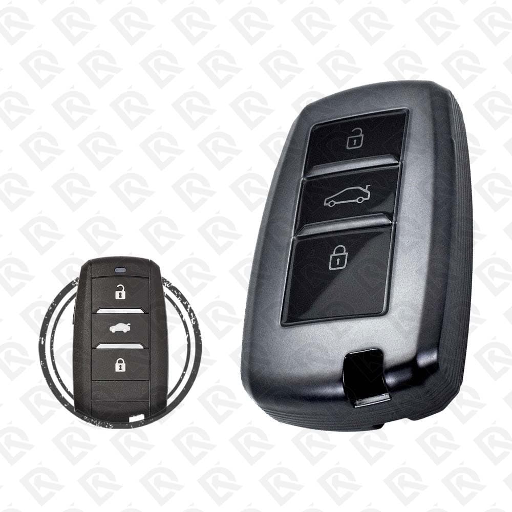 CHANGAN SMART TPU SHELL 3BUTTONS  -  BLACK METAL