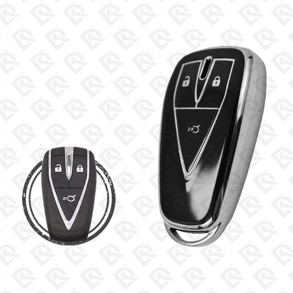 CHANGAN SMART TPU SHELL 3BUTTONS  -  BLACK CHROME 