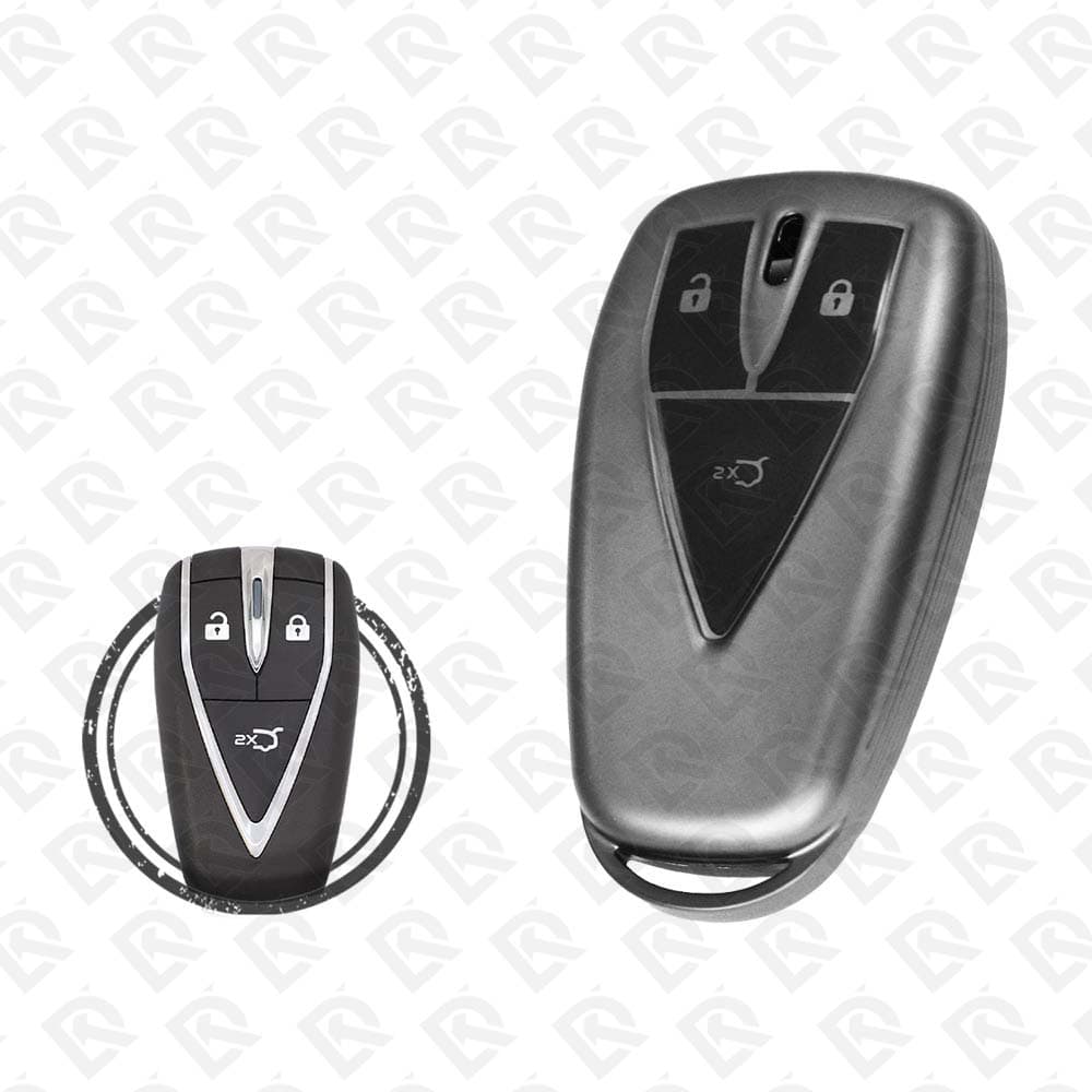 CHANGAN SMART TPU SHELL 3BUTTONS  -  BLACK METAL