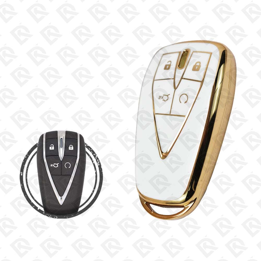 CHANGAN SMART TPU SHELL 4BUTTONS  -  WHITE GOLD