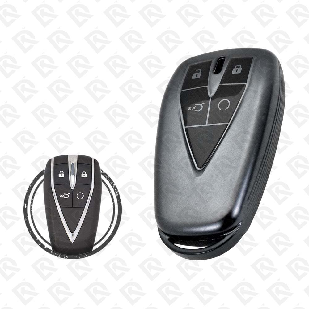 CHANGAN SMART TPU SHELL 3BUTTONS  -  BLACK METAL
