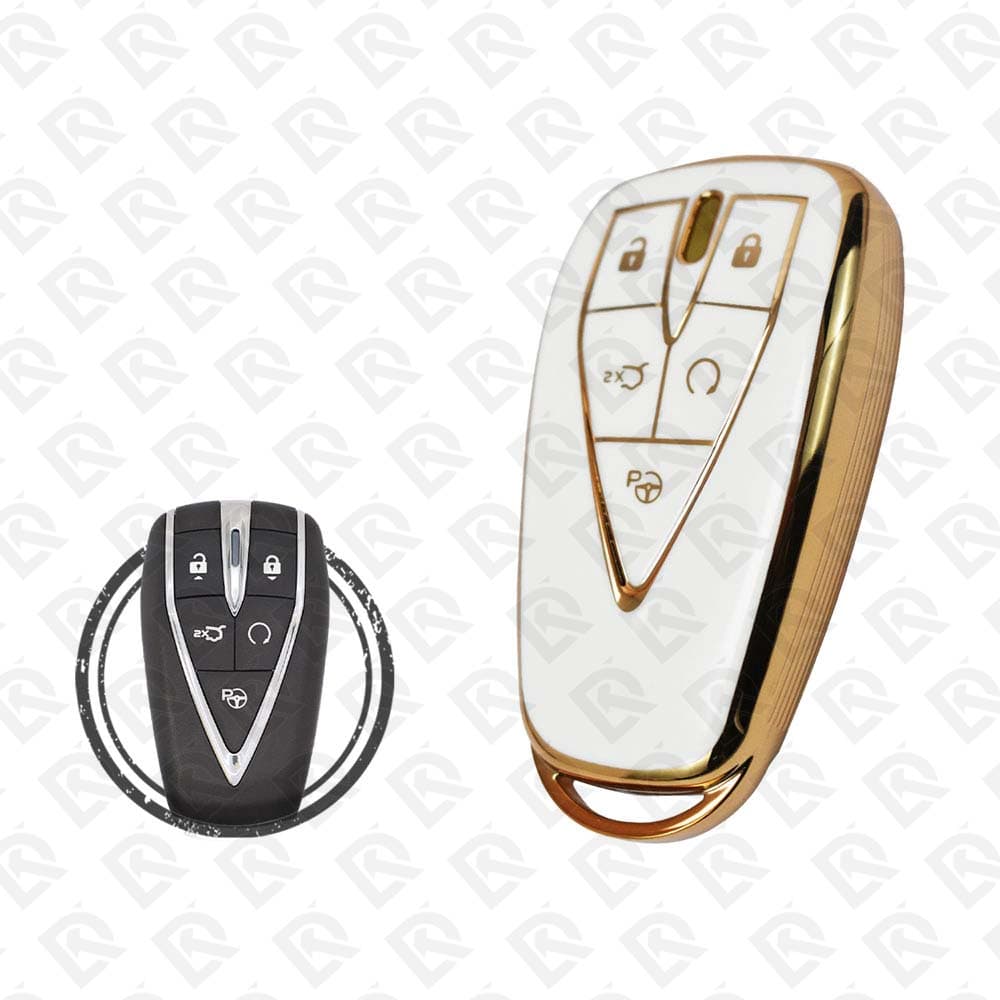 CHANGAN SMART TPU SHELL 5BUTTONS  -  WHITE GOLD