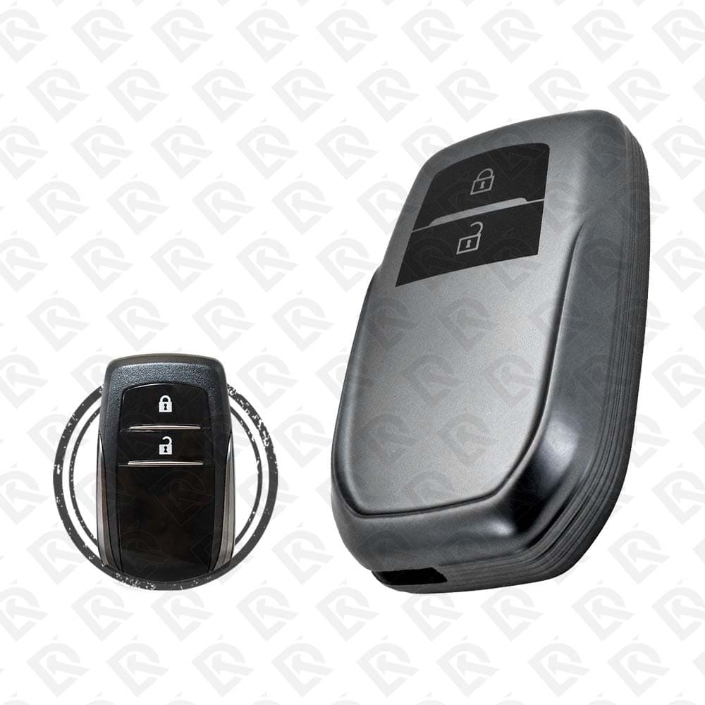 2018 - 2023 TOYOTA LAND CRUISER SMART TPU SHELL 2BUTTONS  -  BLACK METAL