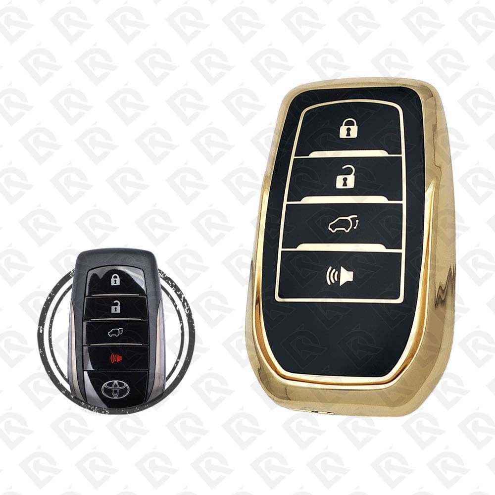 2018 - 2023 TOYOTA LAND CRUISER SMART TPU SHELL 4BUTTONS  -  BLACK GOLD