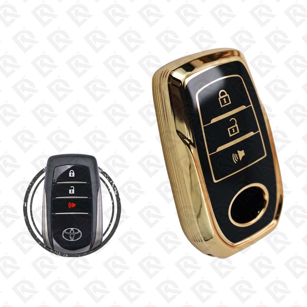 2018 - 2023 TOYOTA LAND CRUISER SMART TPU SHELL 3BUTTONS  -  BLACK GOLD