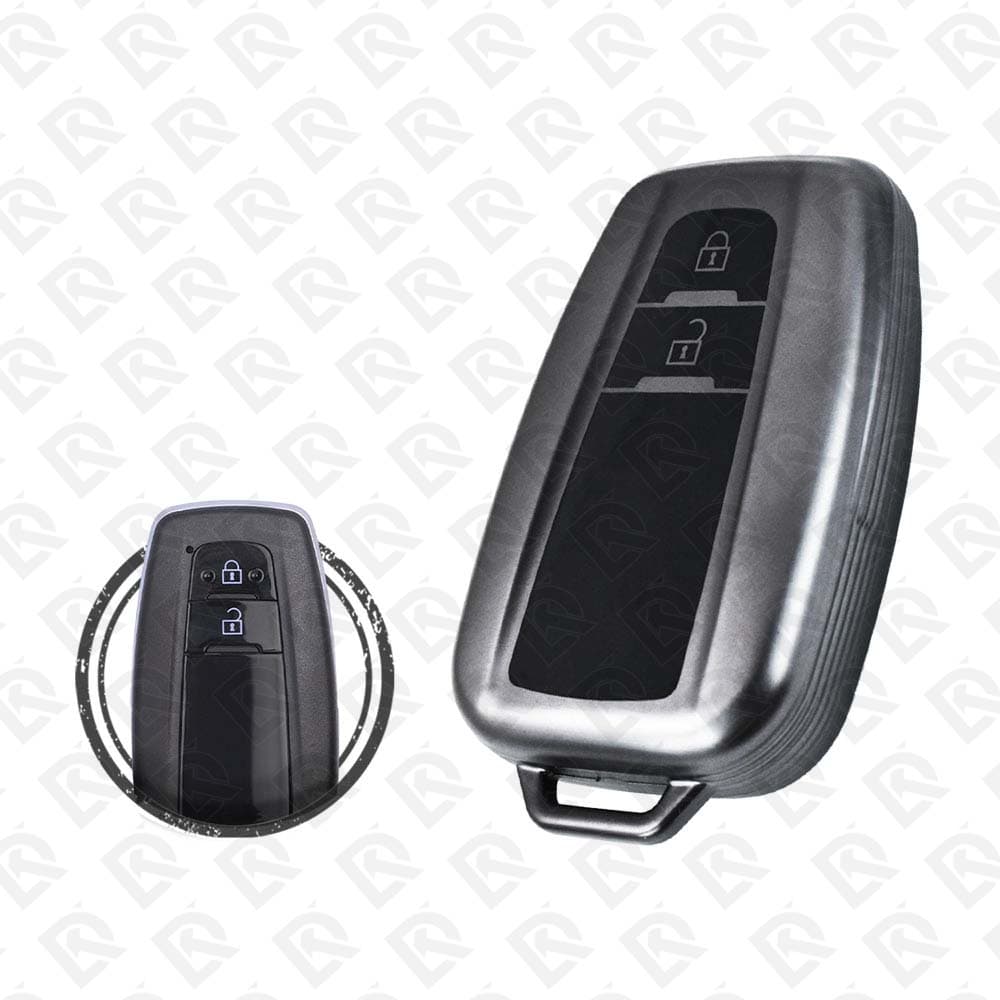 2018 - 2022 TOYOTA SMART TPU SHELL 2BUTTONS   -  BLACK METAL
