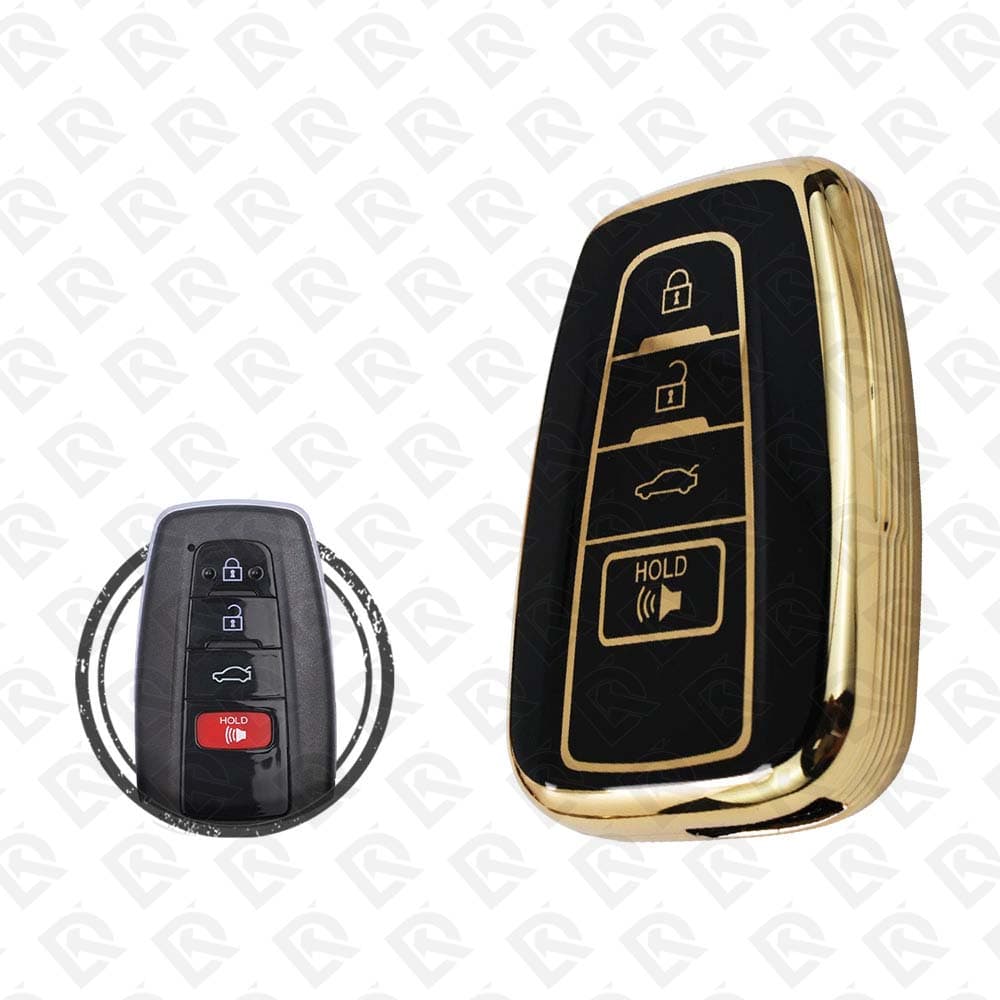 2018 - 2022 TOYOTA SMART TPU SHELL 4BUTTONS   -  BLACK GOLD