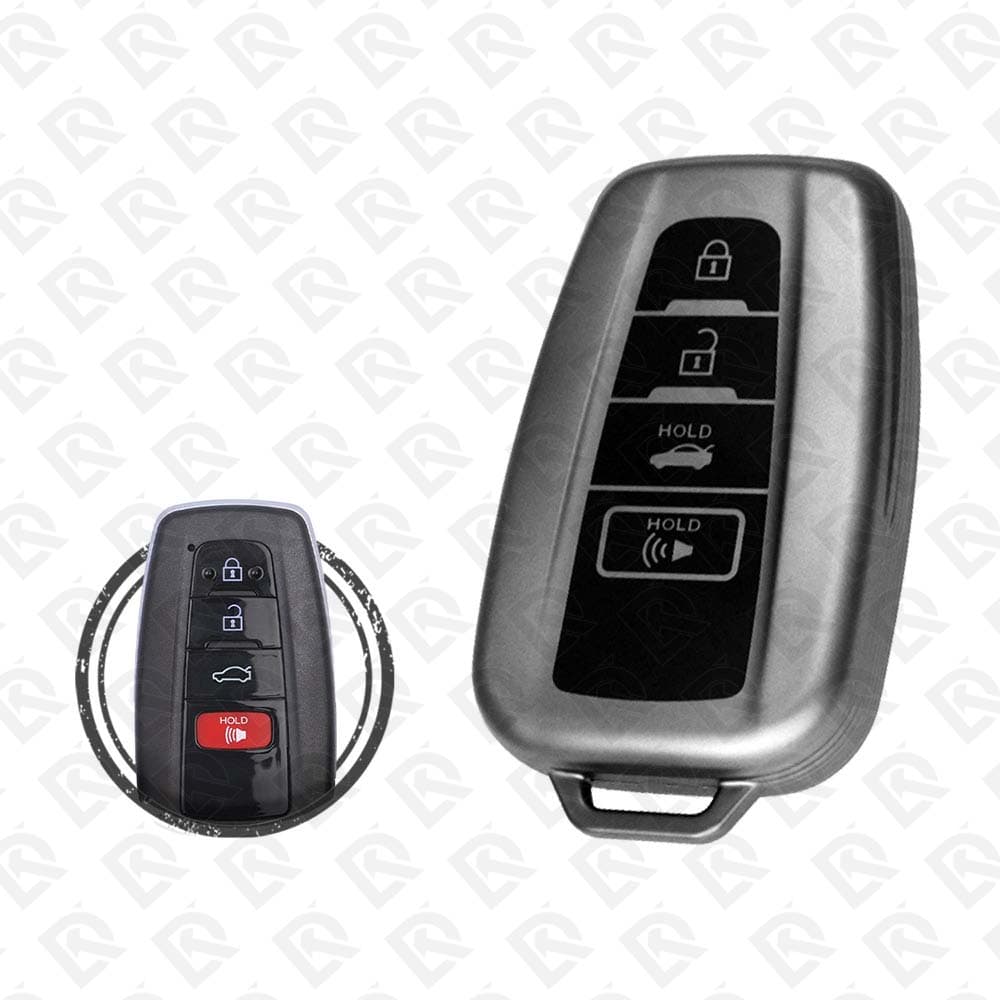 2018 - 2022 TOYOTA SMART TPU SHELL 4BUTTONS   -  BLACK METAL