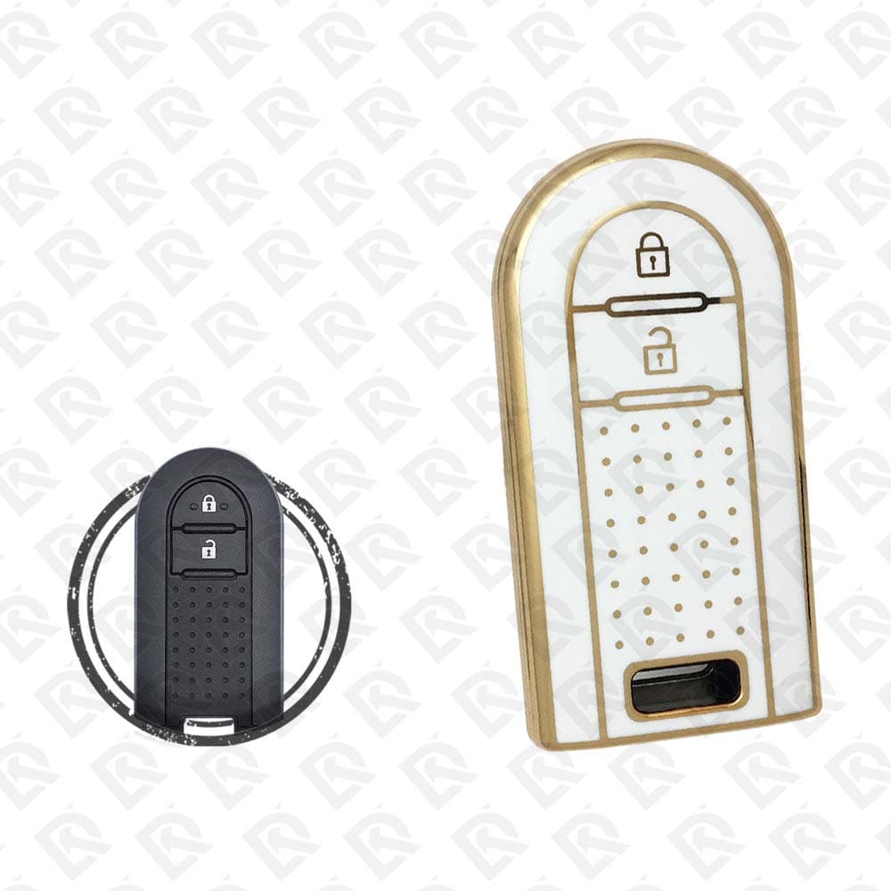 TOYOTA RUSH SMART TPU SHELL 2BUTTONS  -  WHITE GOLD