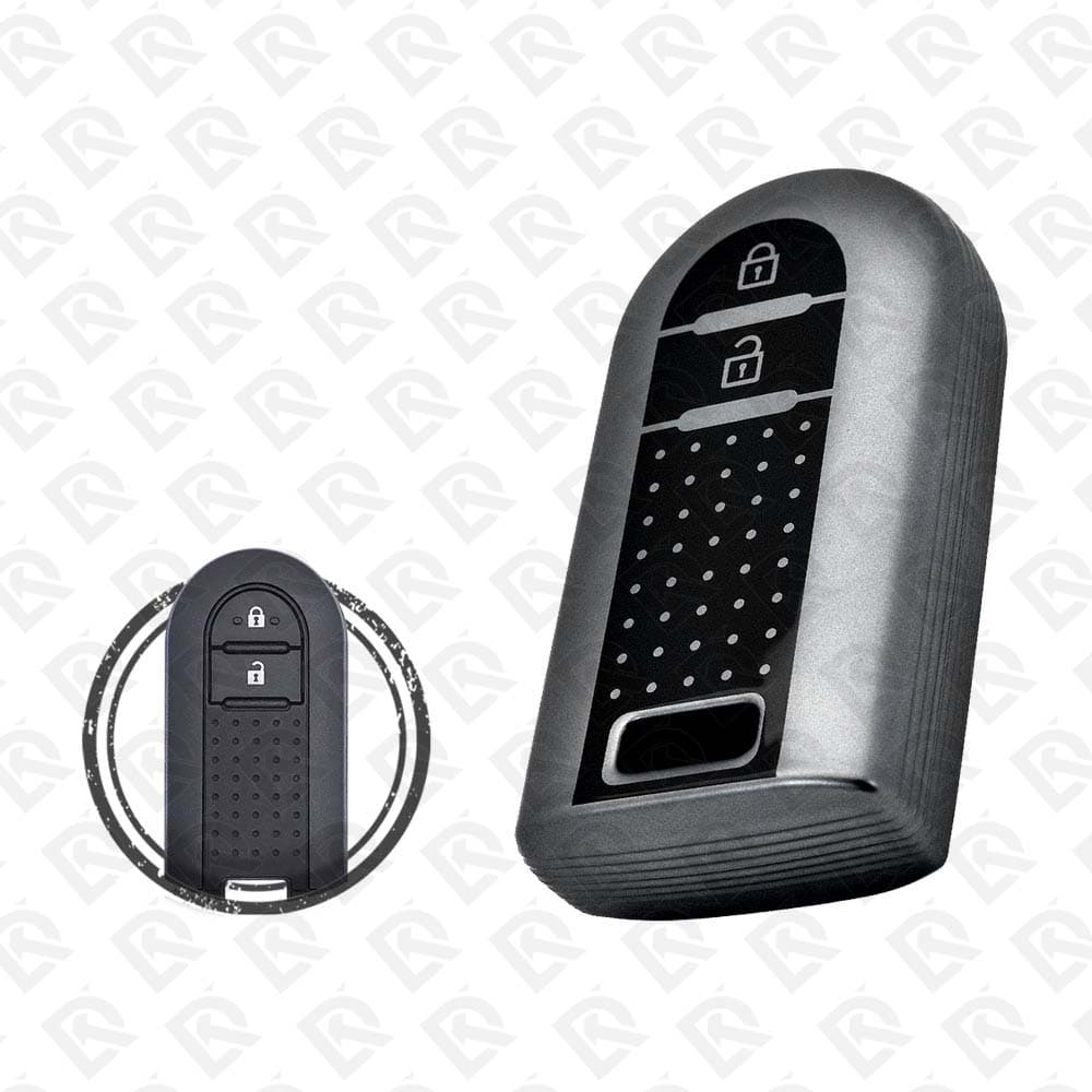 TOYOTA RUSH SMART TPU SHELL 2BUTTONS  -  BLACK METAL