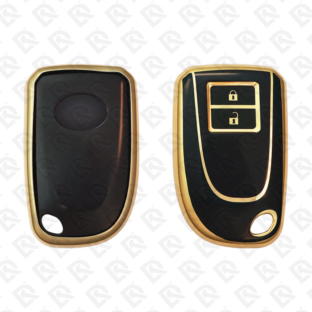 TOYOTA YARIS SMART TPU SHELL 2BUTTONS  -  BLACK GOLD