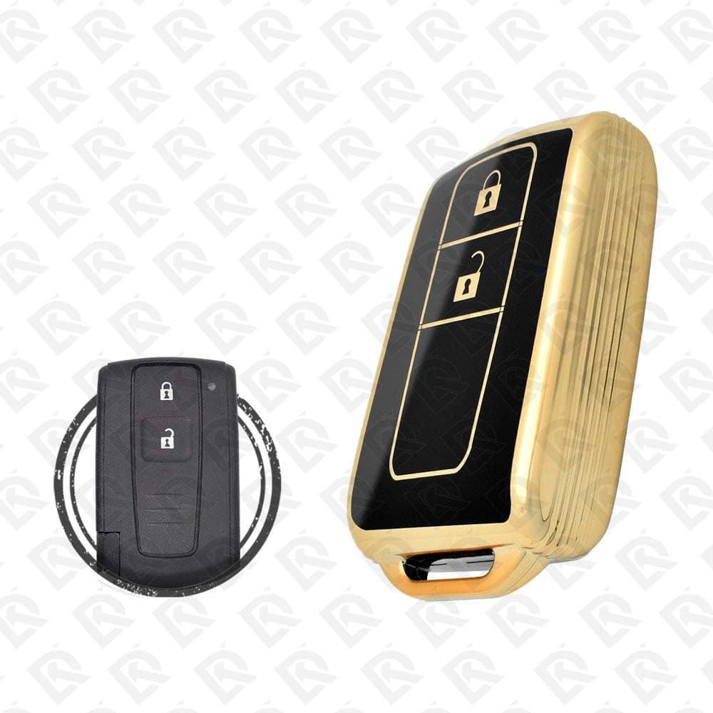 TOYOTA PRIUS SMART TPU SHELL 2BUTTONS  -  BLACK GOLD