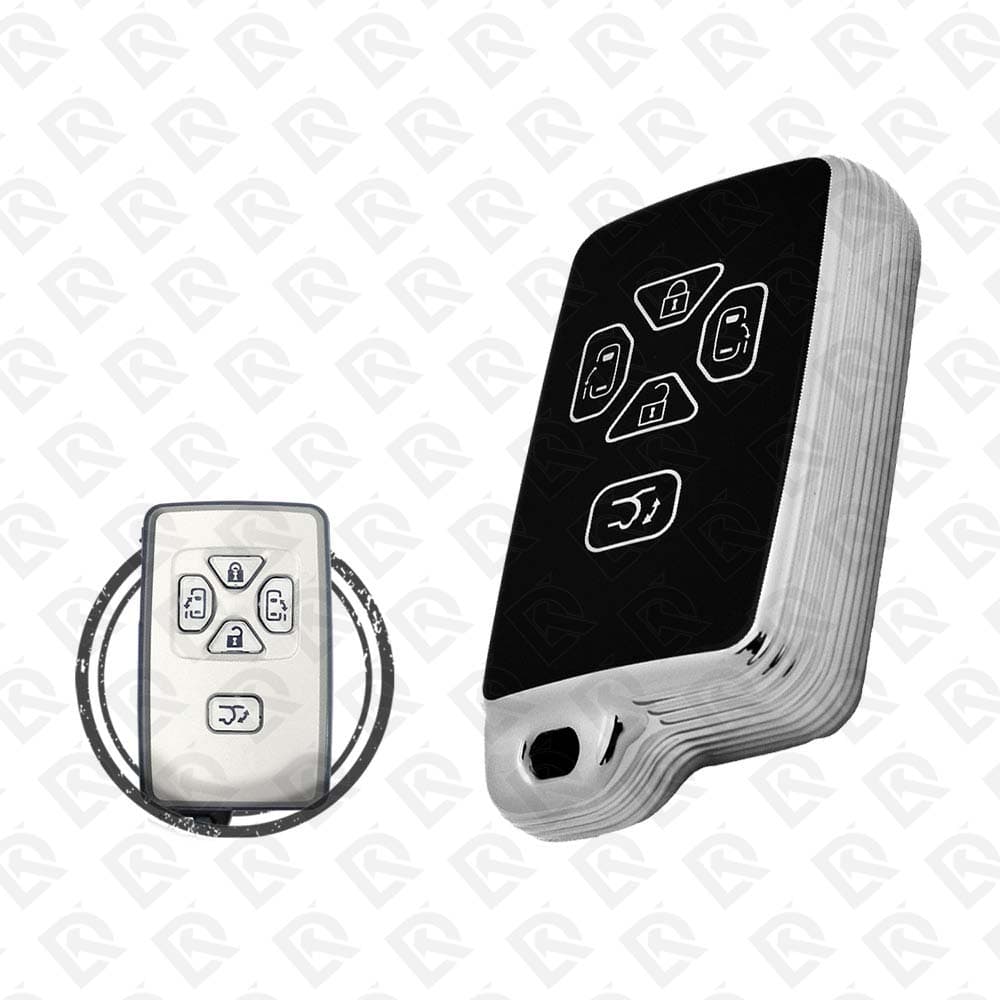TOYOTA PREVIA SMART TPU SHELL 5BUTTONS  -  BLACK CHROME 