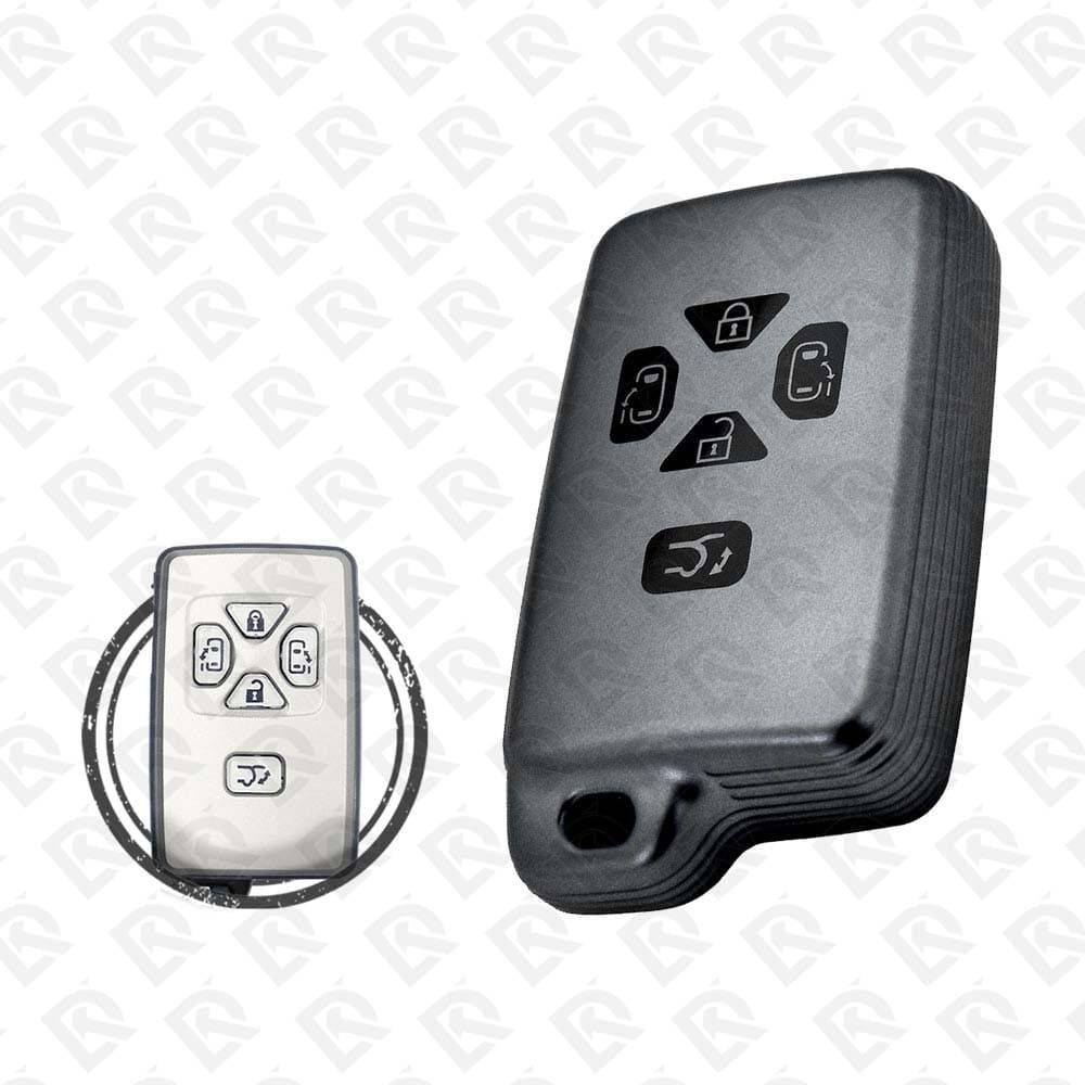 TOYOTA PREVIA SMART TPU SHELL 5BUTTONS  -  BLACK METAL