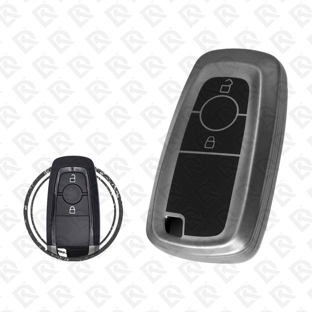 FORD SMART TPU SHELL 2BUTTONS - BLACK METAL