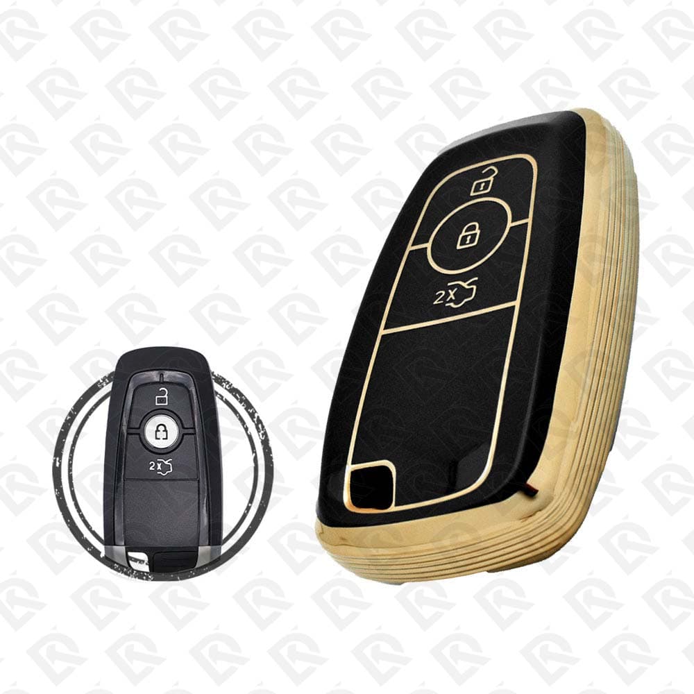 FORD SMART TPU SHELL 3BUTTONS - BLACK GOLD