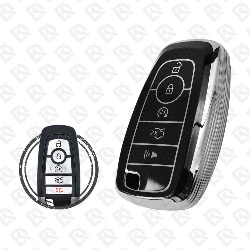 FORD SMART TPU SHELL 5BUTTONS - BLACK CHROME 