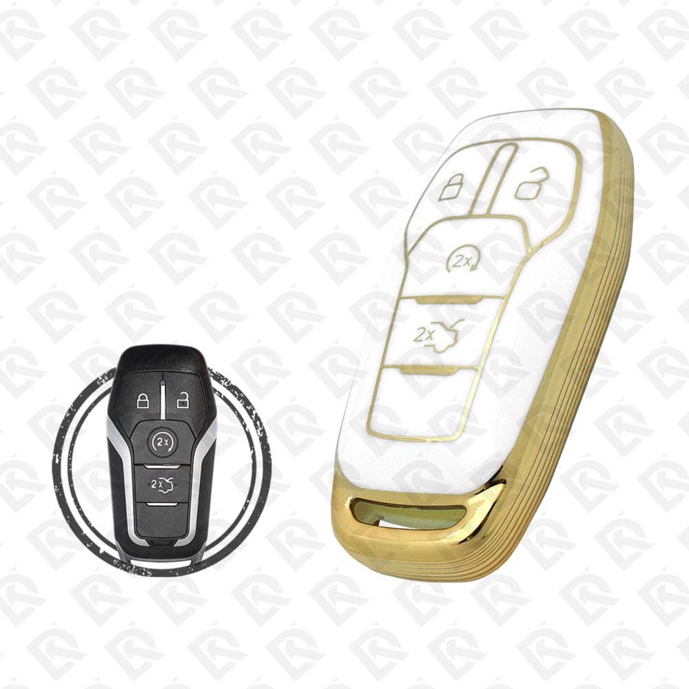 FORD SMART TPU SHELL 4BUTTONS - WHITE GOLD