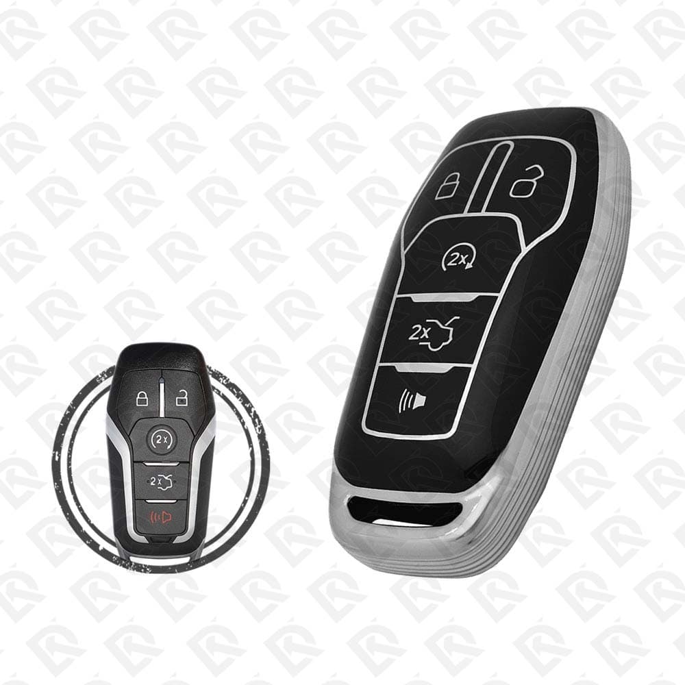 FORD SMART TPU SHELL 5BUTTONS - BLACK CHROME 