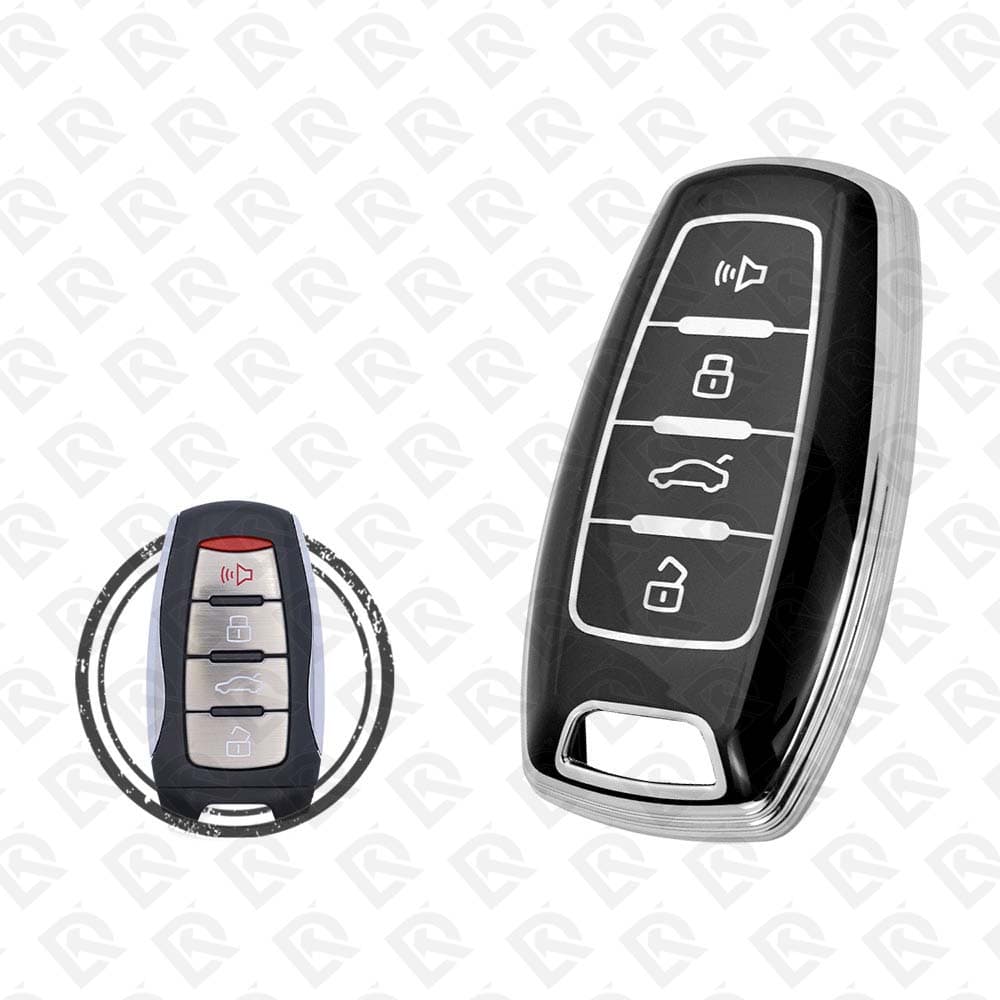 HAVAL SMART TPU SHELL 4BUTTONS  -  BLACK CHROME 