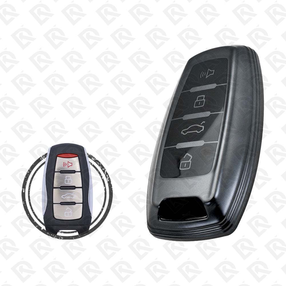 HAVAL SMART TPU SHELL 4BUTTONS  -  BLACK METAL