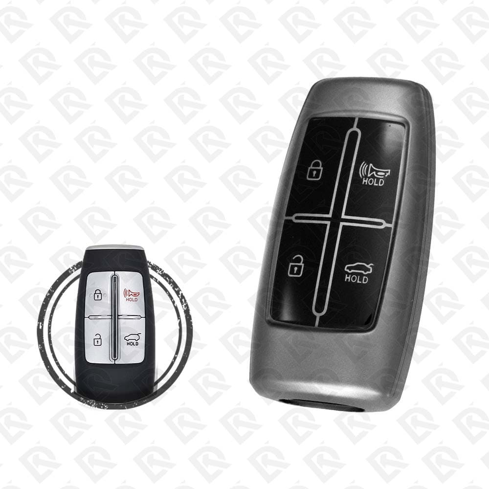 GENESIS SMART TPU SHELL 4BUTTONS  -  BLACK METAL