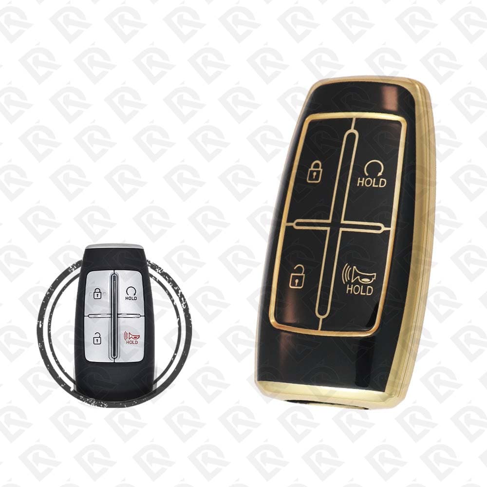 GENESIS SMART TPU SHELL 4BUTTONS  -  BLACK GOLD