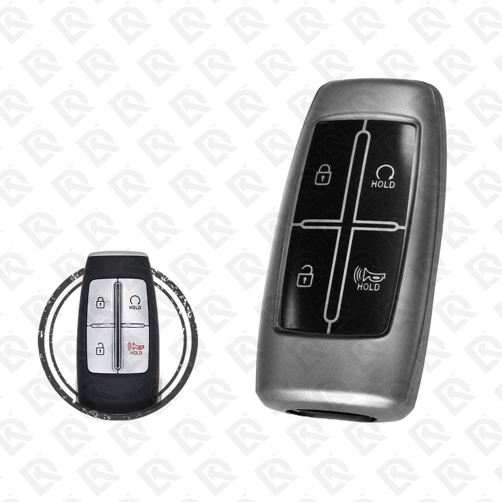 GENESIS SMART TPU SHELL 4BUTTONS  -  BLACK METAL