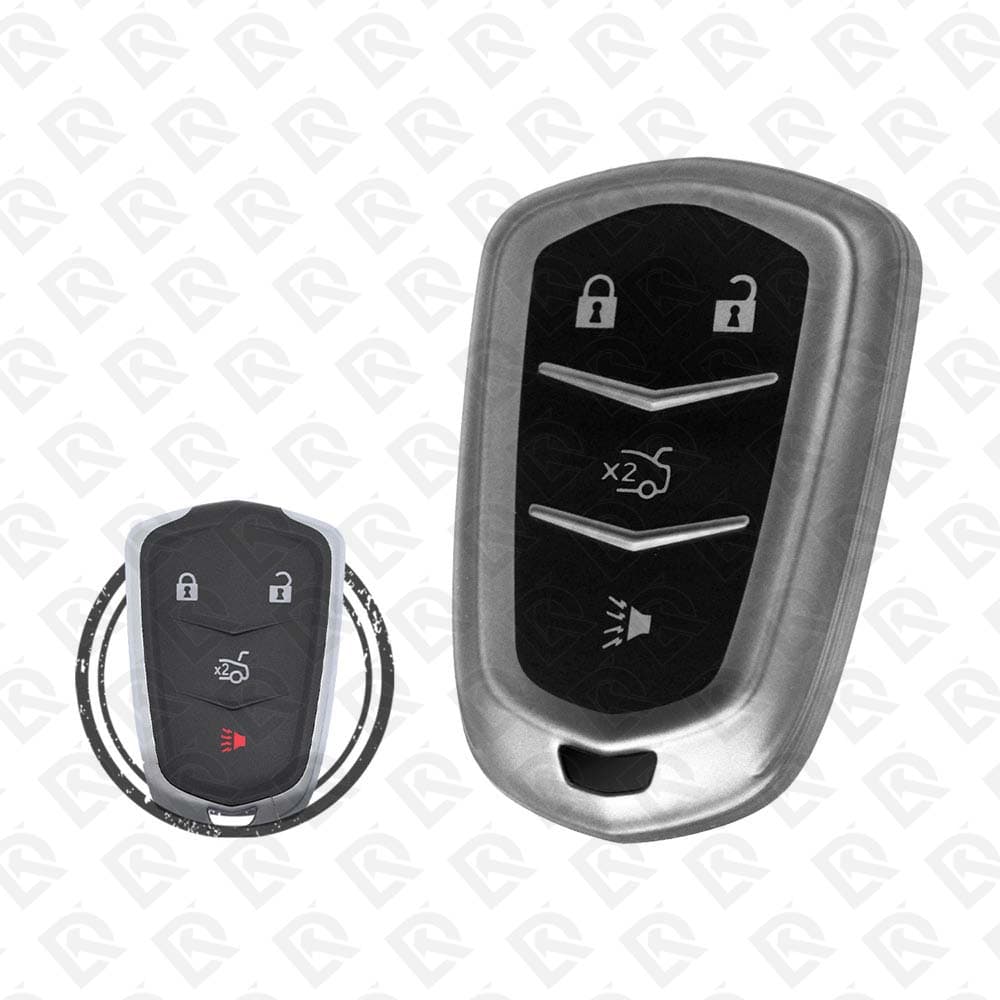 CADILLAC SMART TPU SHELL 4BUTTONS - BLACK METAL