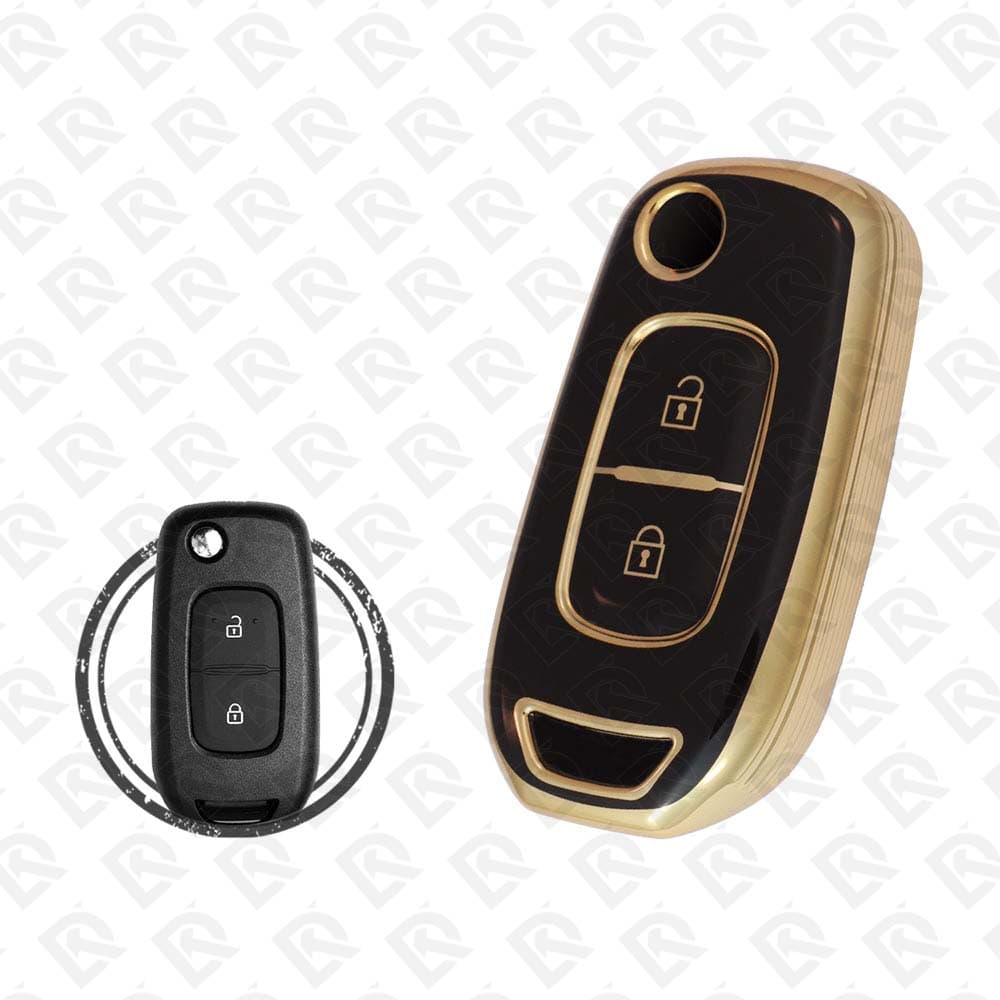 RENAULT FLIP TPU SHELL 2BUTTONS  -  BLACK GOLD