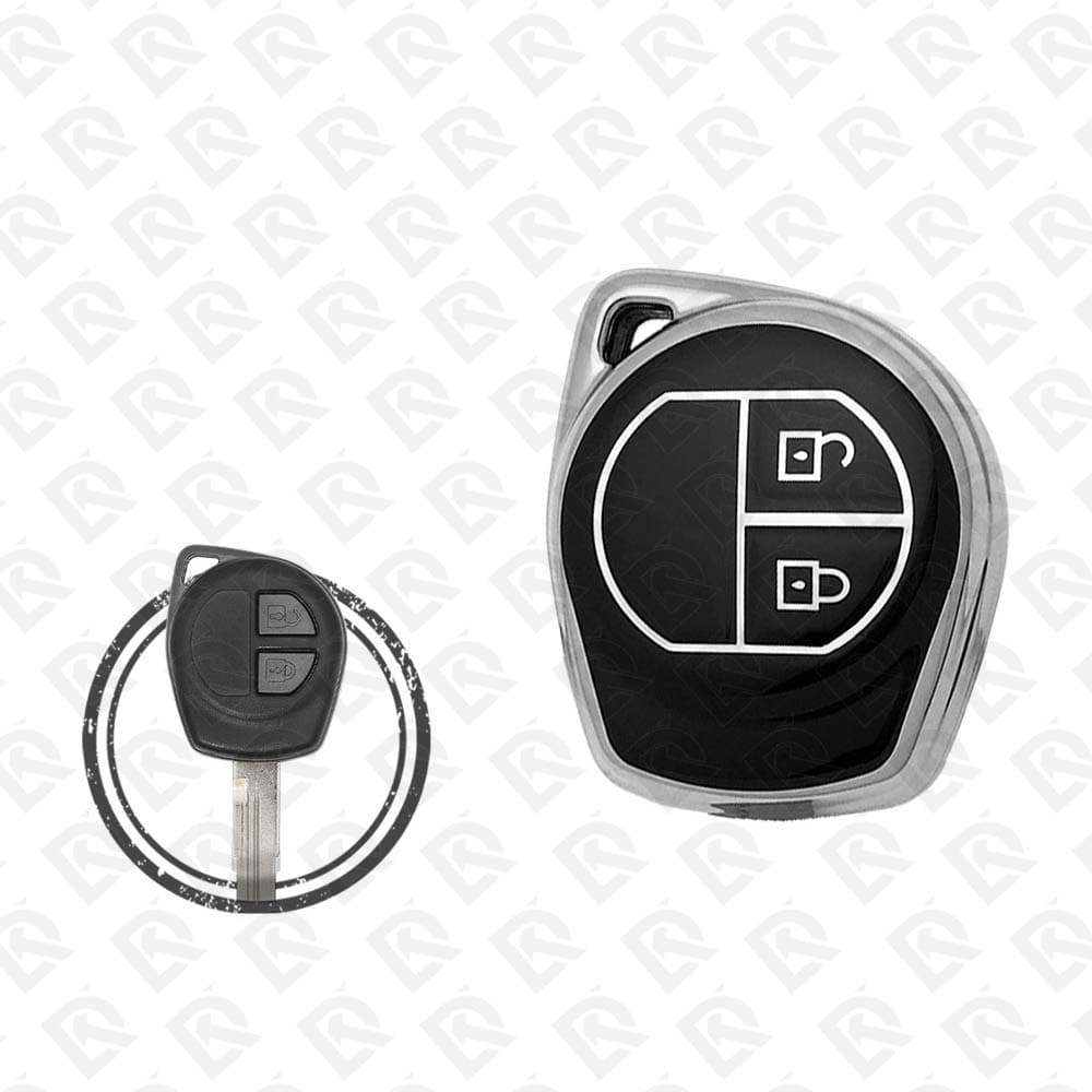 SUZUKI TPU SHELL 2BUTTONS - BLACK CHROME 
