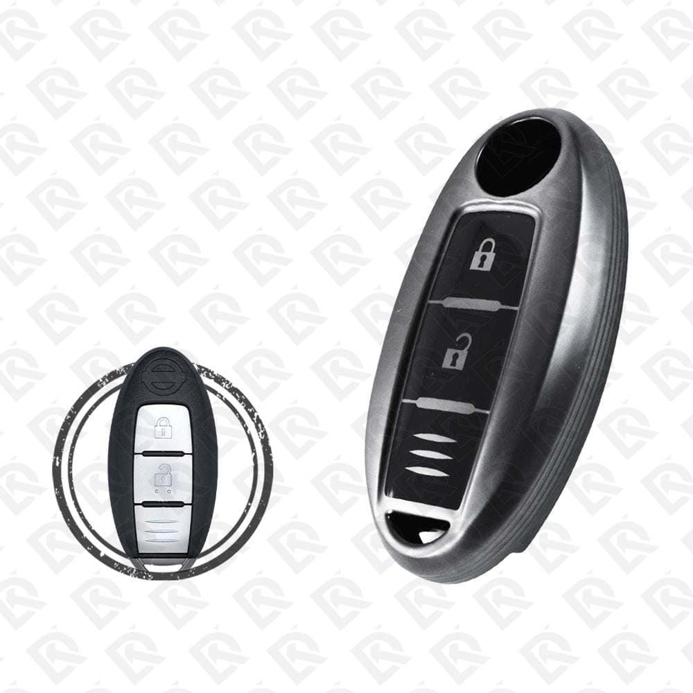 NISSAN SMART TPU SHELL 2BUTTONS - BLACK METAL