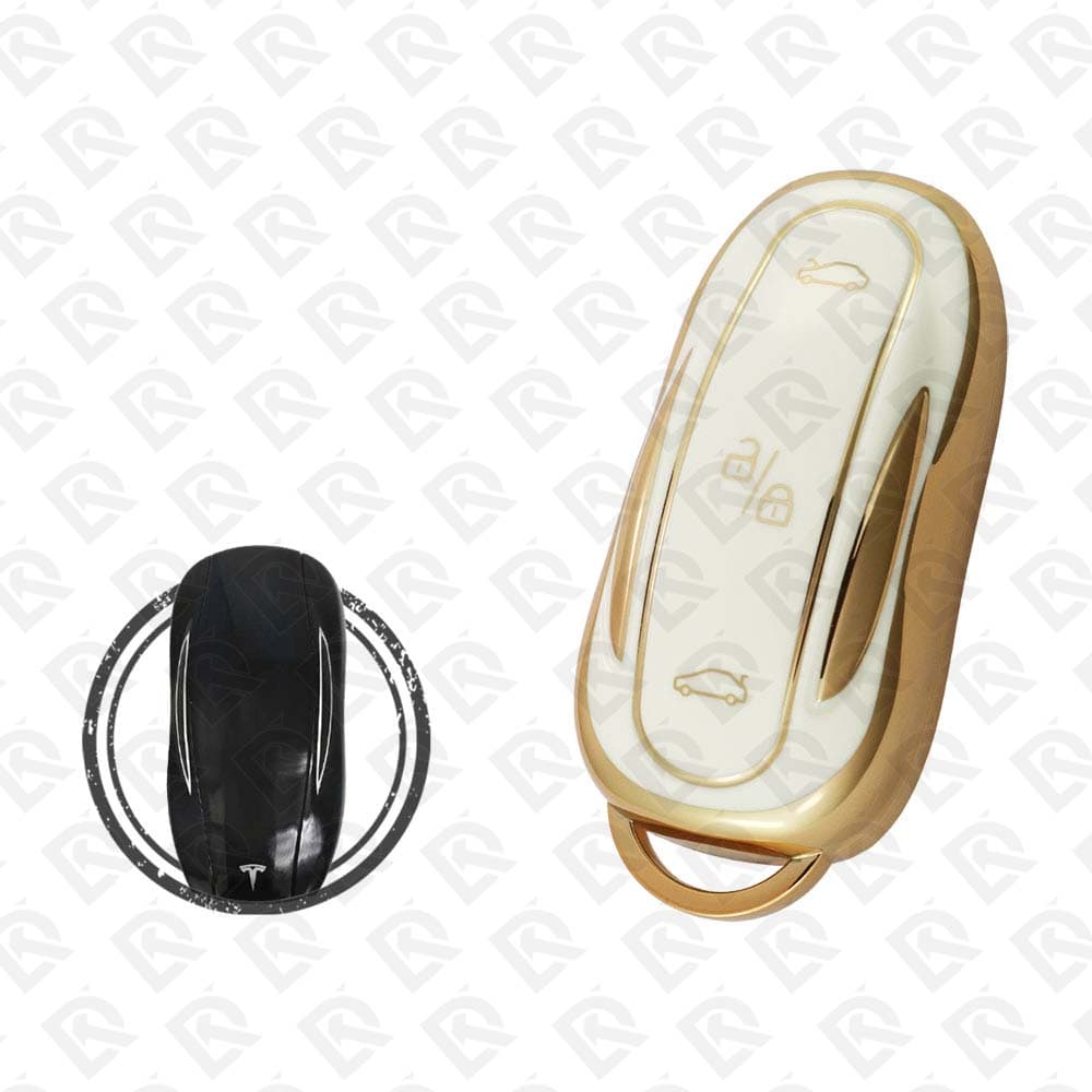 TESLA TPU SHELL  3B -  WHITE GOLD