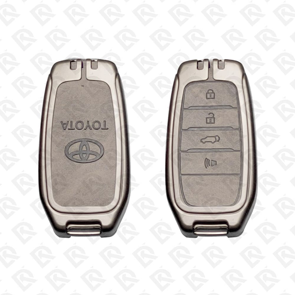 TOYOTA ZINC ALLOY LEATHER TPU CAR KEY CASE PROTECT ACCESSORIES 4BUTTONS
