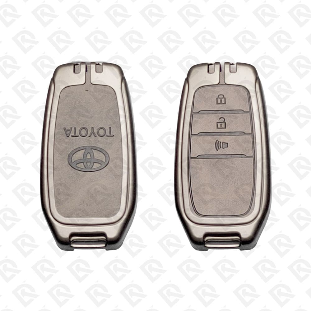 TOYOTA ZINC ALLOY LEATHER TPU CAR KEY CASE PROTECT ACCESSORIES 3BUTTONS