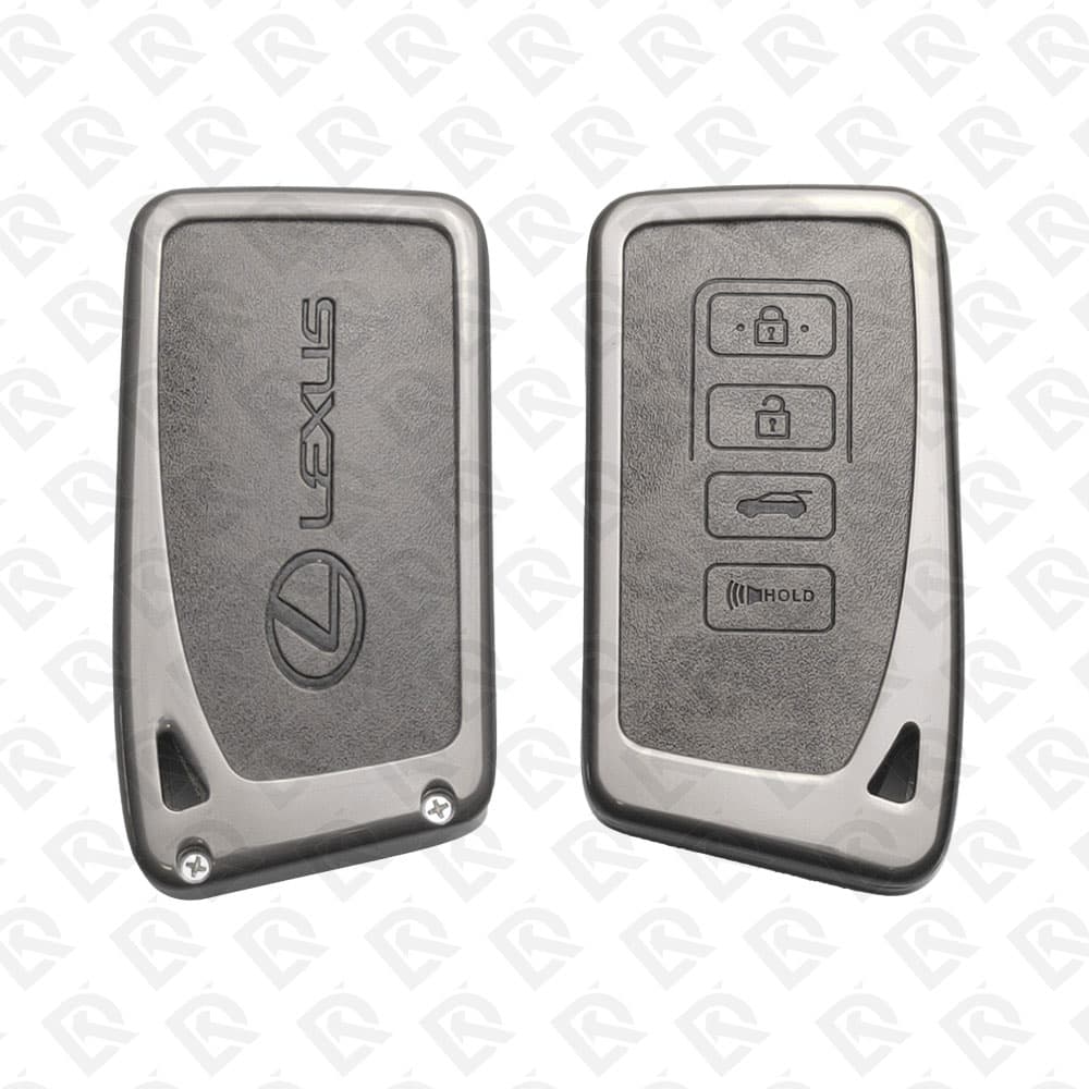 LEXUS ZINC ALLOY LEATHER TPU CAR KEY CASE PROTECT ACCESSORIES 4BUTTONS