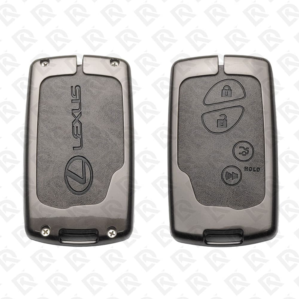 LEXUS ZINC ALLOY LEATHER TPU CAR KEY CASE PROTECT ACCESSORIES 4BUTTONS