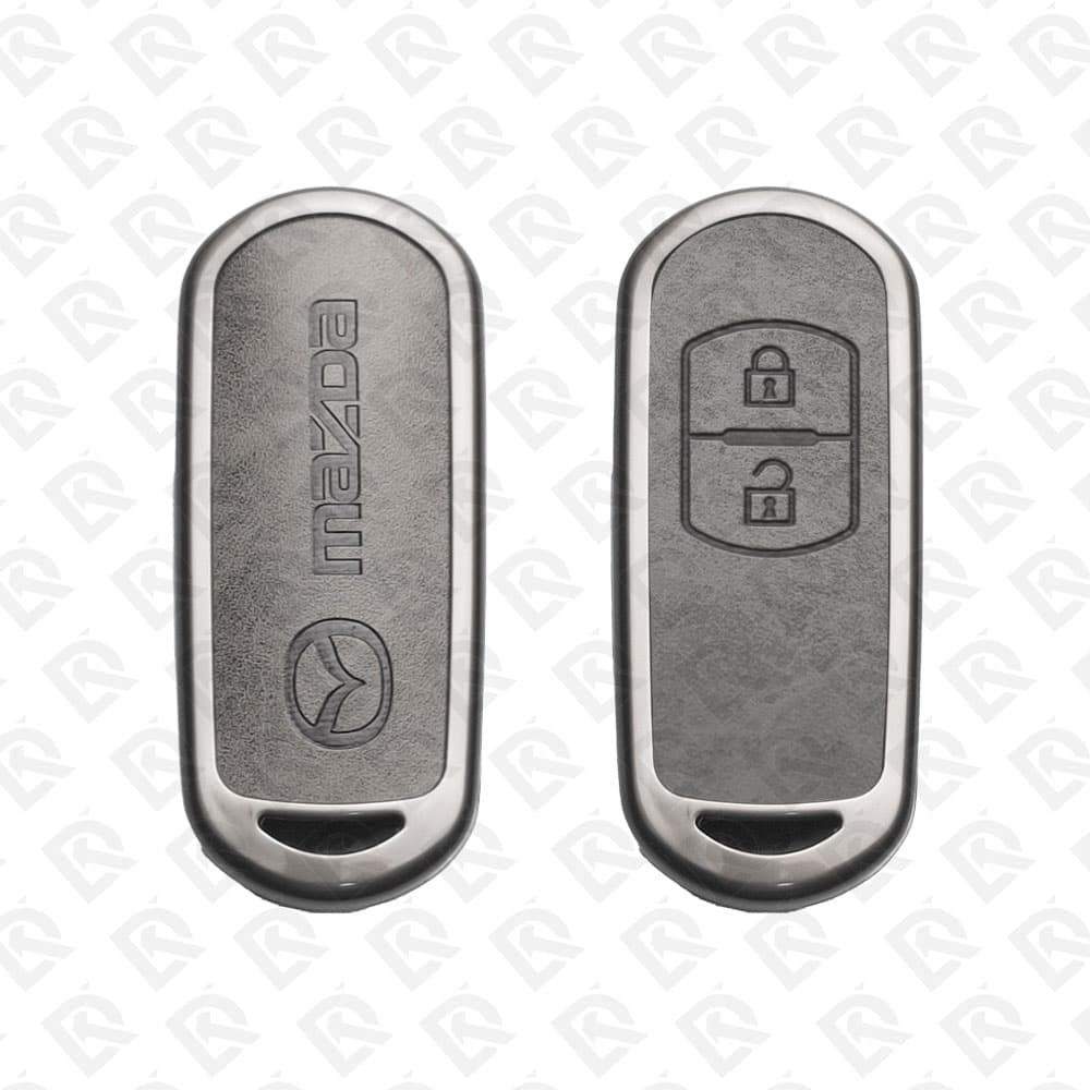 MAZDA ZINC ALLOY LEATHER TPU CAR KEY CASE PROTECT ACCESSORIES 2BUTTONS