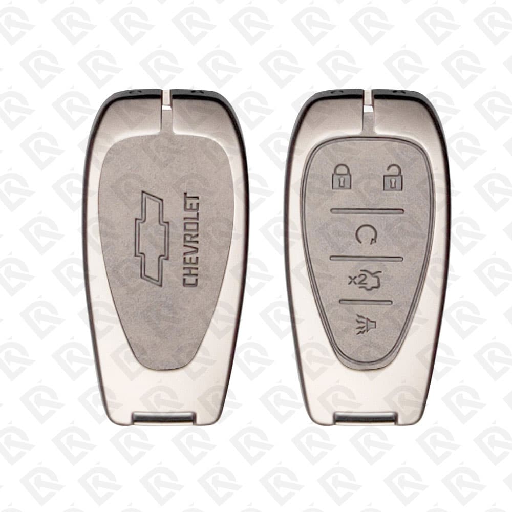 CHEVROLET ZINC ALLOY LEATHER TPU CAR KEY CASE PROTECT ACCESSORIES 5BUTTONS