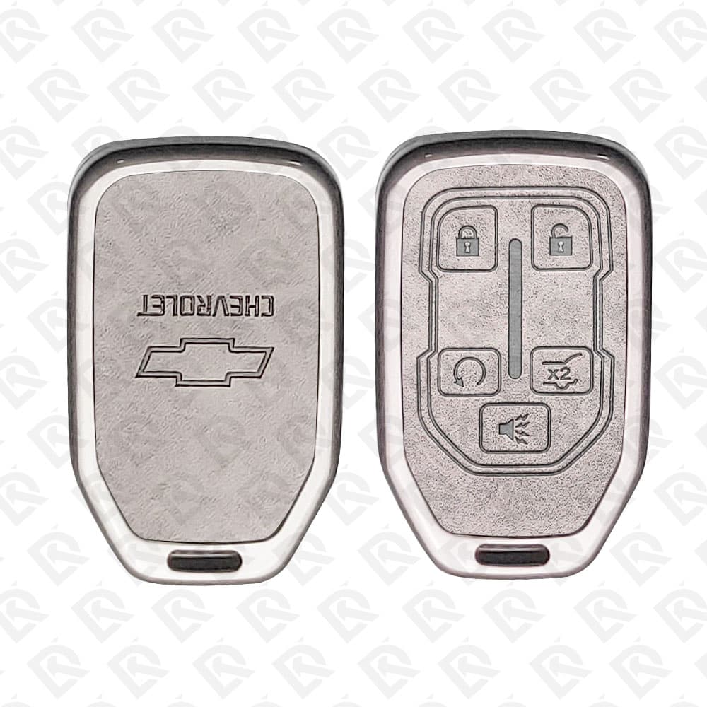 CHEVROLET ZINC ALLOY LEATHER TPU CAR KEY CASE PROTECT ACCESSORIES 5BUTTONS