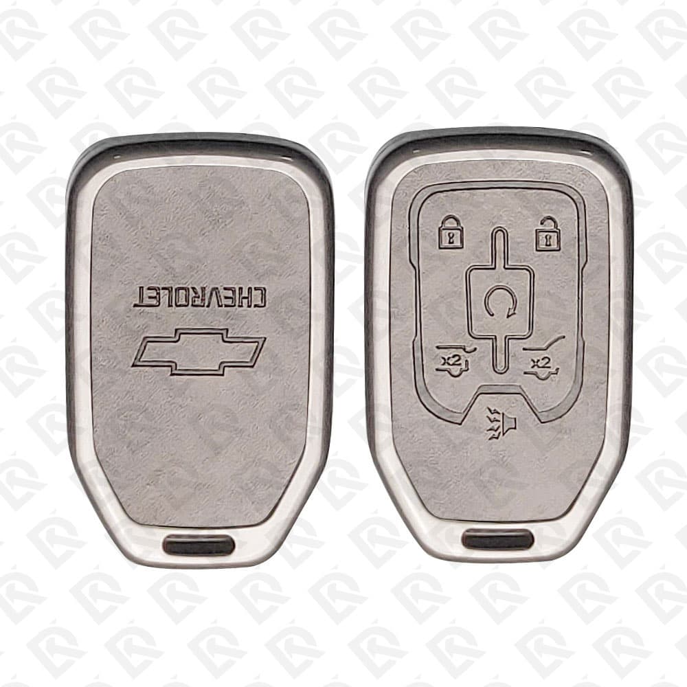 CHEVROLET GMC ZINC ALLOY LEATHER TPU CAR KEY CASE PROTECT ACCESSORIES 6BUTTONS